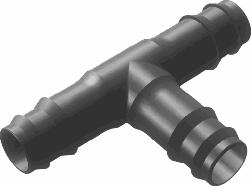 Тройник 16*16*16 (чёрный) WIS