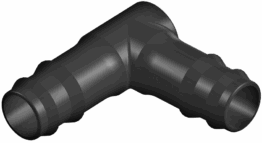 Угол 16*16 (чёрный) WIS