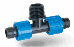 Тройник 16*Н3/4*16 с гайкой Poelsan