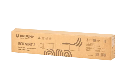 Насос погружной скважинный винтовой UNIPUMP ECO VINT 0 (370 Вт, кабель-20м)